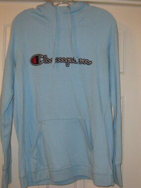 Women's Champion Light Blue Cowl Neck Hoodie Size XL